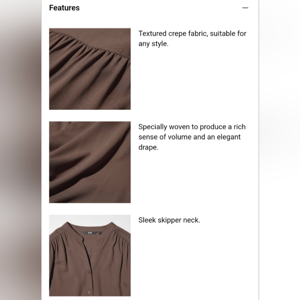 Uniqlo Rayon Gathered Blouse - Picture 2 of 2